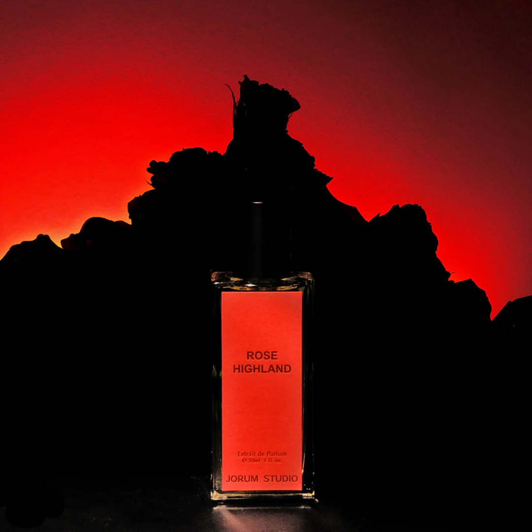 Jorum Studio ROSE HIGHLAND Extrait de Parfum Flakon Mood Abendrot