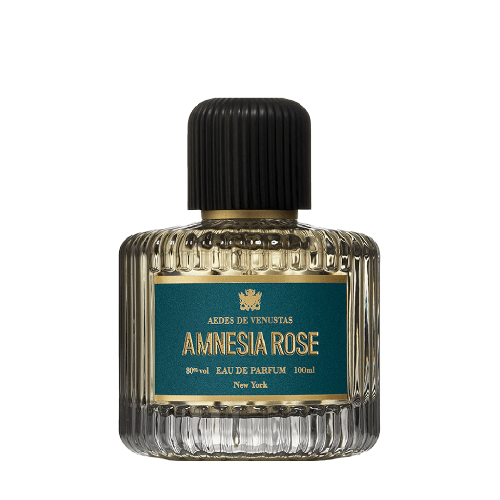 Aedes de Venustas AMNESIA ROSE Eau de Parfum Flakon freigestellt frontal