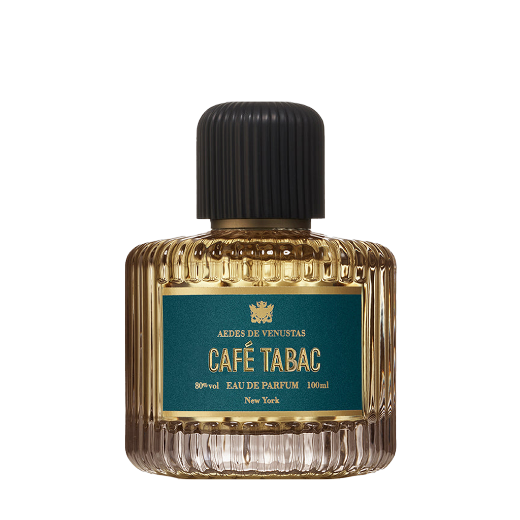 Aedes de Venustas CAFÉ TABAK Eau de Parfum Flakon freigestellt frontal