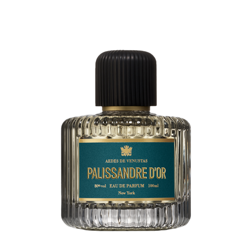 Aedes de Venustas PALISSANDRE D’OR Eau de Parfum Flakon freigestellt frontal 