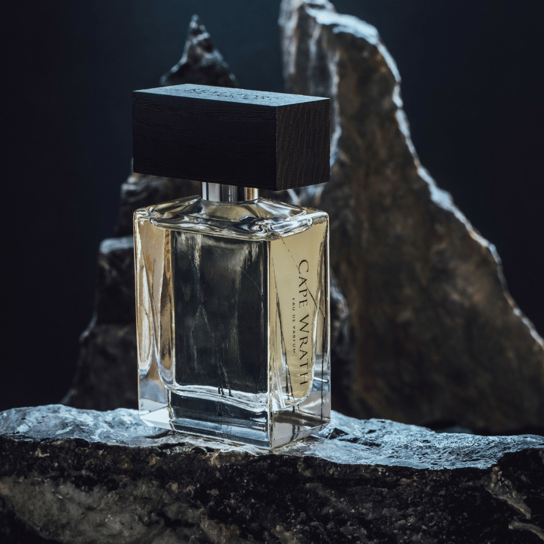 Cape Wrath Beaufort London Nischenduft auf Felsen bei scent amor