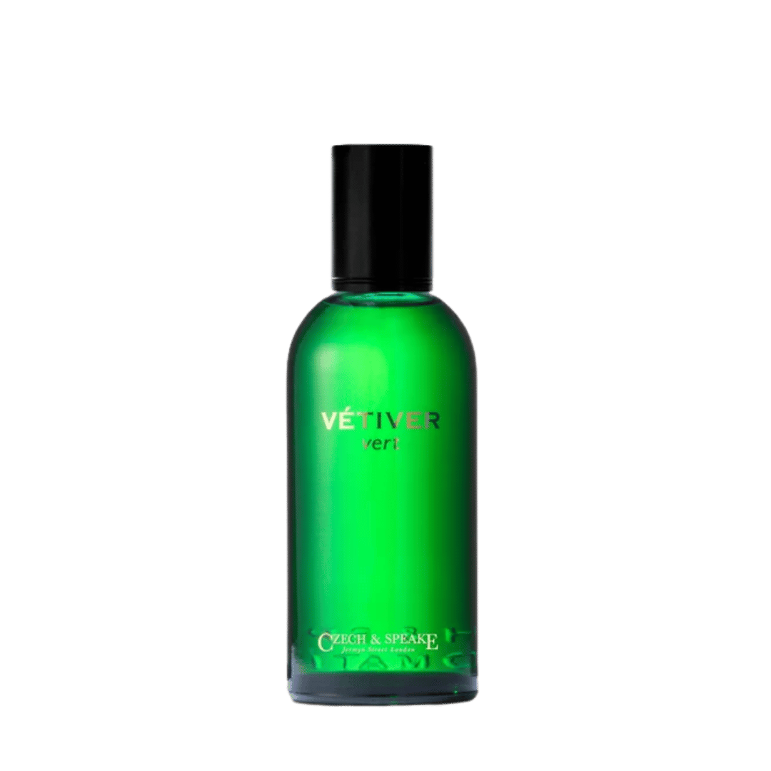 Czech &  Speake VÉTIVER VERT Eau de Parfum Flakon Nischenduft in grün präsentiert bei scent amor deinem Experten für feine Nischenparfums