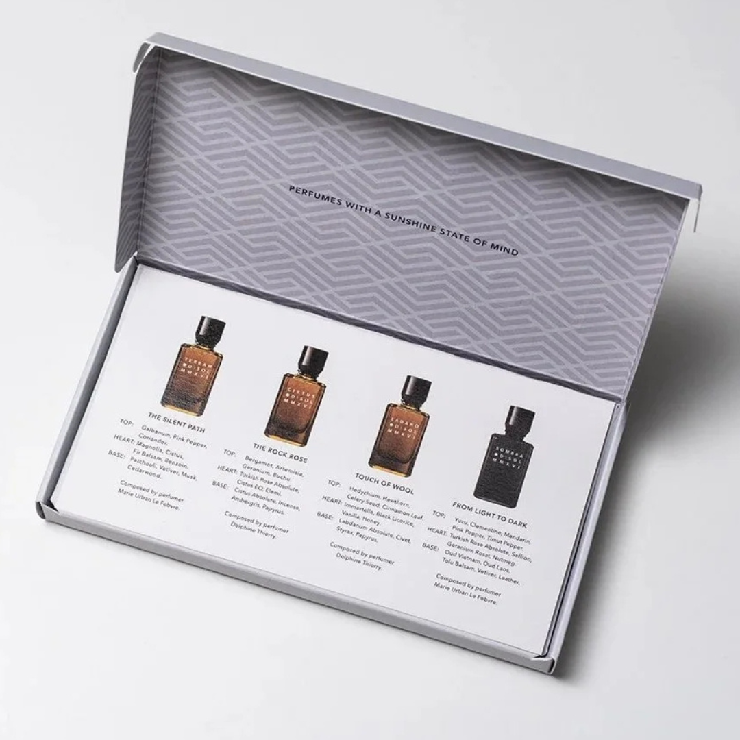 D:SOL MMXVI Discovery Set Eau de Parfum &  Extrait de Parfum in Schachtel und Leaflet bei scent amor Fachmann für Nischenduft