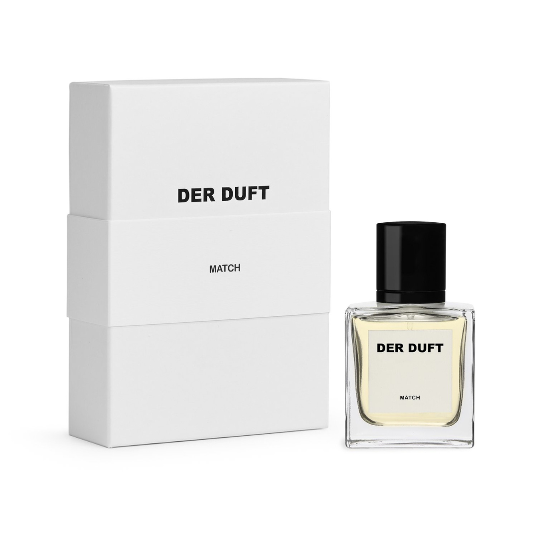 der duft match flakon neben box