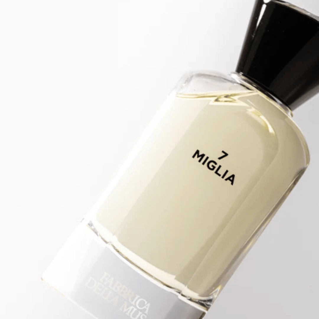 Fabbrica Della Musa 7 MIGLIA Eau de Parfum Nischenduft Flakon schräg und groß beim Fachmann für Nischenparfum scent amor