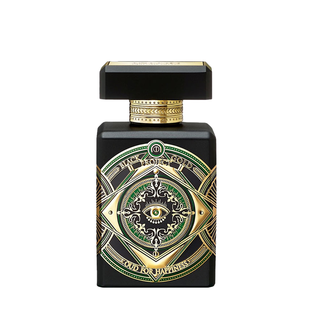 Initio Parfums Privés Black Gold Project OUD FOR HAPPINESS Eau de Parfum Flakon freigestellt frontal