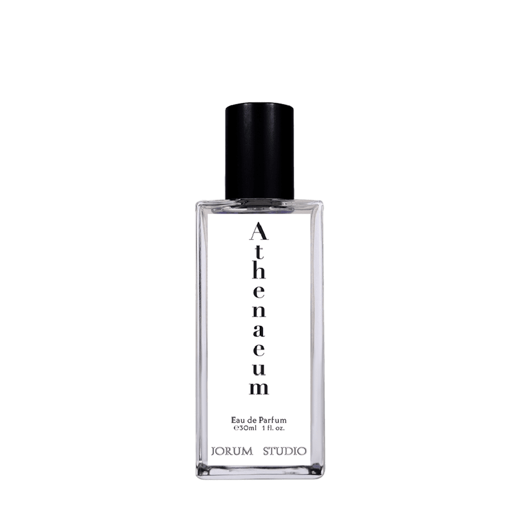 Jorum Studio ATHENAEUM Eau de Parfum Flakon freigestellt Frontal