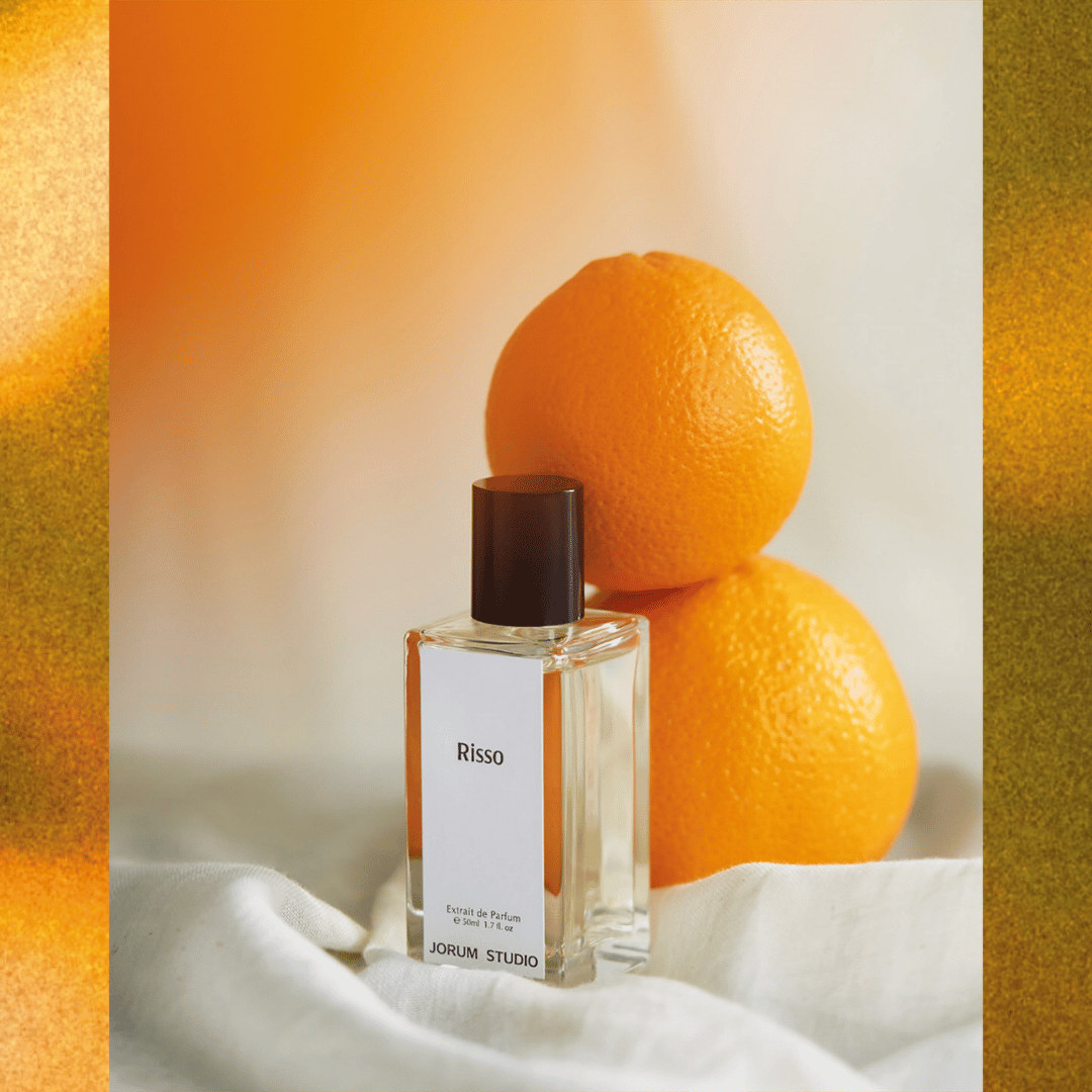 Jorum Studio Risso Extrait de Parfum scent amor Deinem Fachmann für feine Nischenparfums mit 2 Orangen