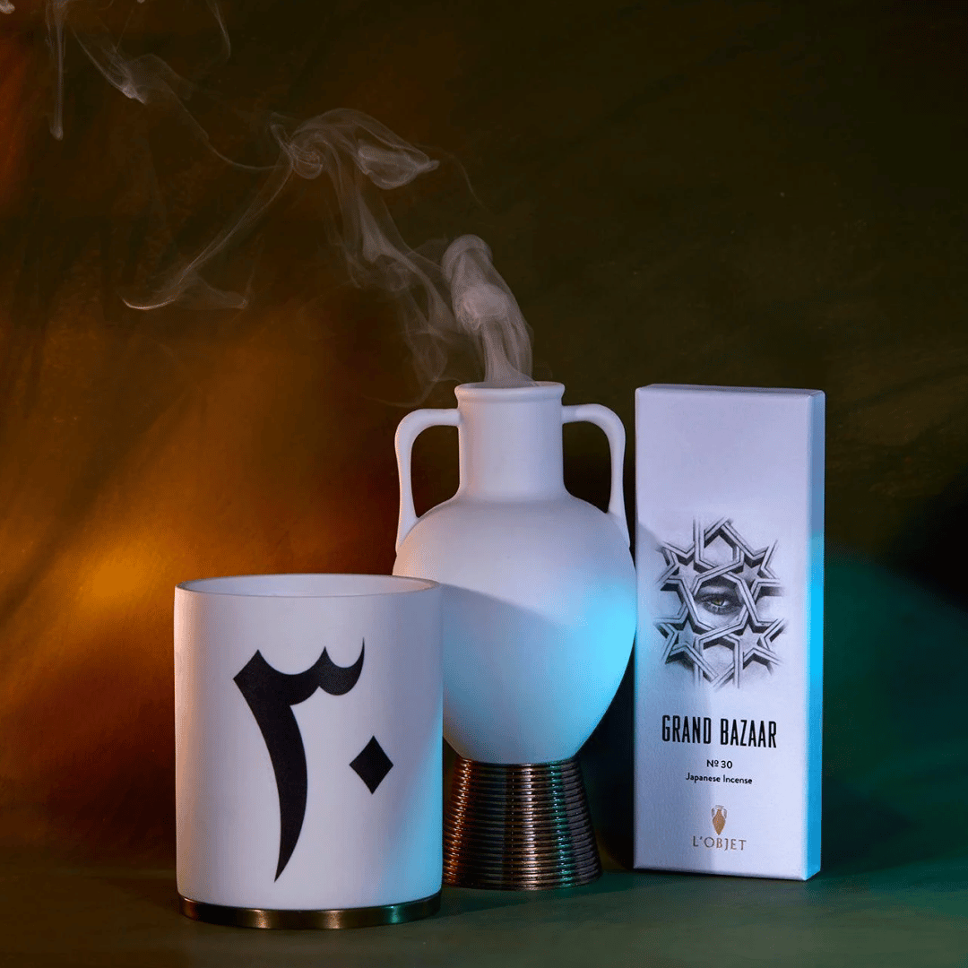 L’OBJET GRAND BAZAAR NO. 30 Japanese Incense Stick mit Räucheramphore und Duftkerze bei scent amor