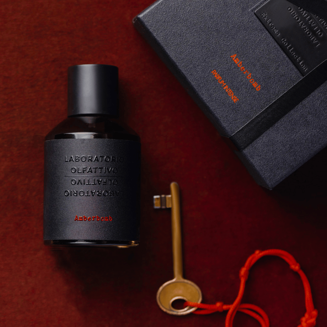 Laboratorio Olfattivo Amberbomb Intense Collection scent amor mit Schlüssel und Box Parfum INTENSE