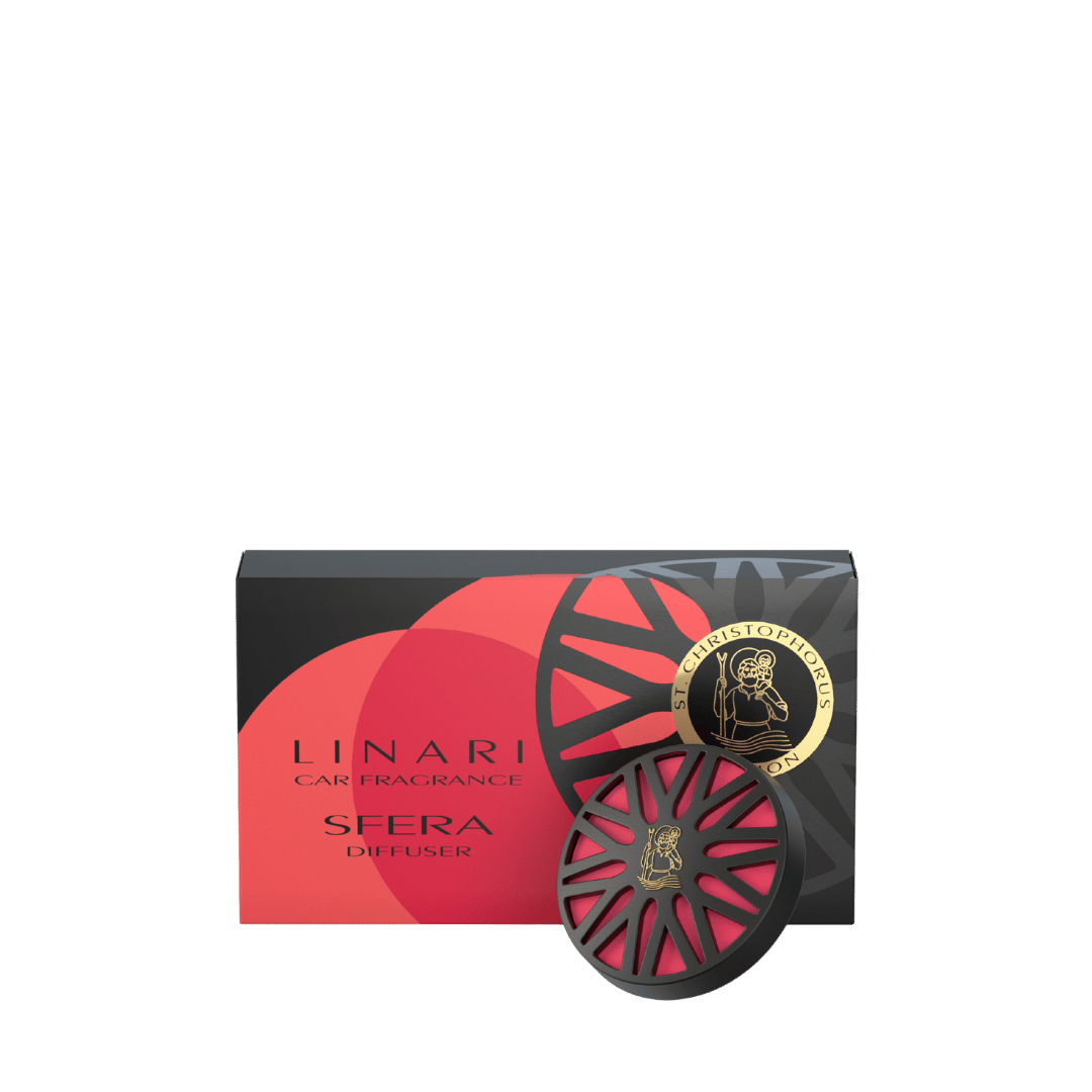 Linari SFERA Car Fragrance Christophorus Edition bei scent amor deinem Fachmann für die besten Nischendüfte