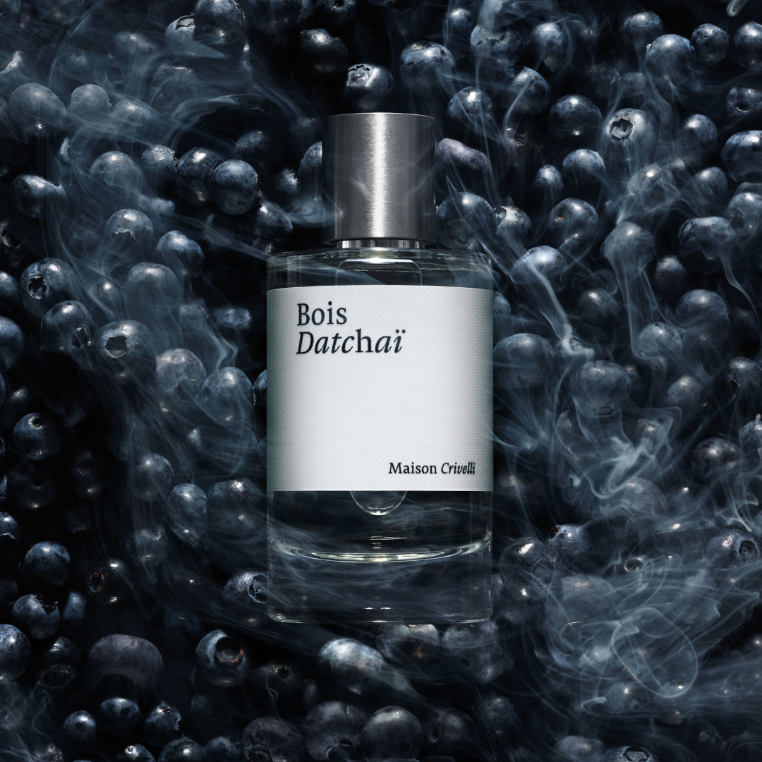maison crivelli bois datchai flakon auf blaubeeren und rauch
