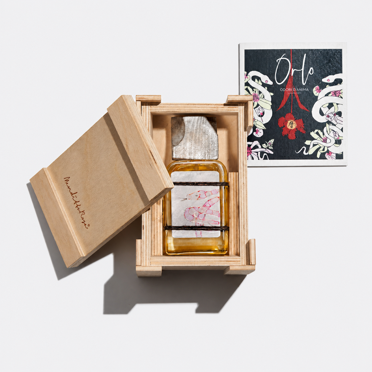 Mendittorosa ORLO ODORI D'ANIMA Eau de Parfum Nischenduft Flakon mit Holzkappe in Holzkiste bei scent amor Fachmann für Nischenduft 