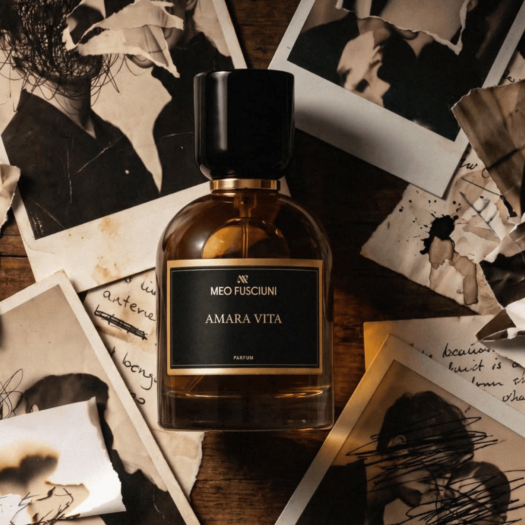 Meo Fusciuni – AMARA VITA – Parfum vor Polaroid Fotos präsentiert bei scent amor deinem Fachmann für Nischenparfums