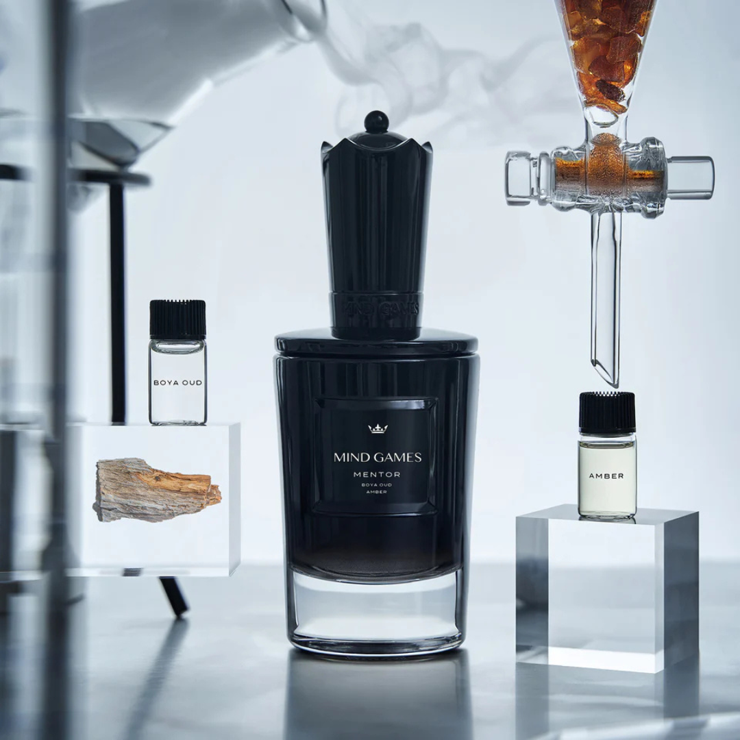 MENTOR von Mind Games – sinnlicher Nischenduft mit Oud und Amber, exklusiv bei scent amor erleben