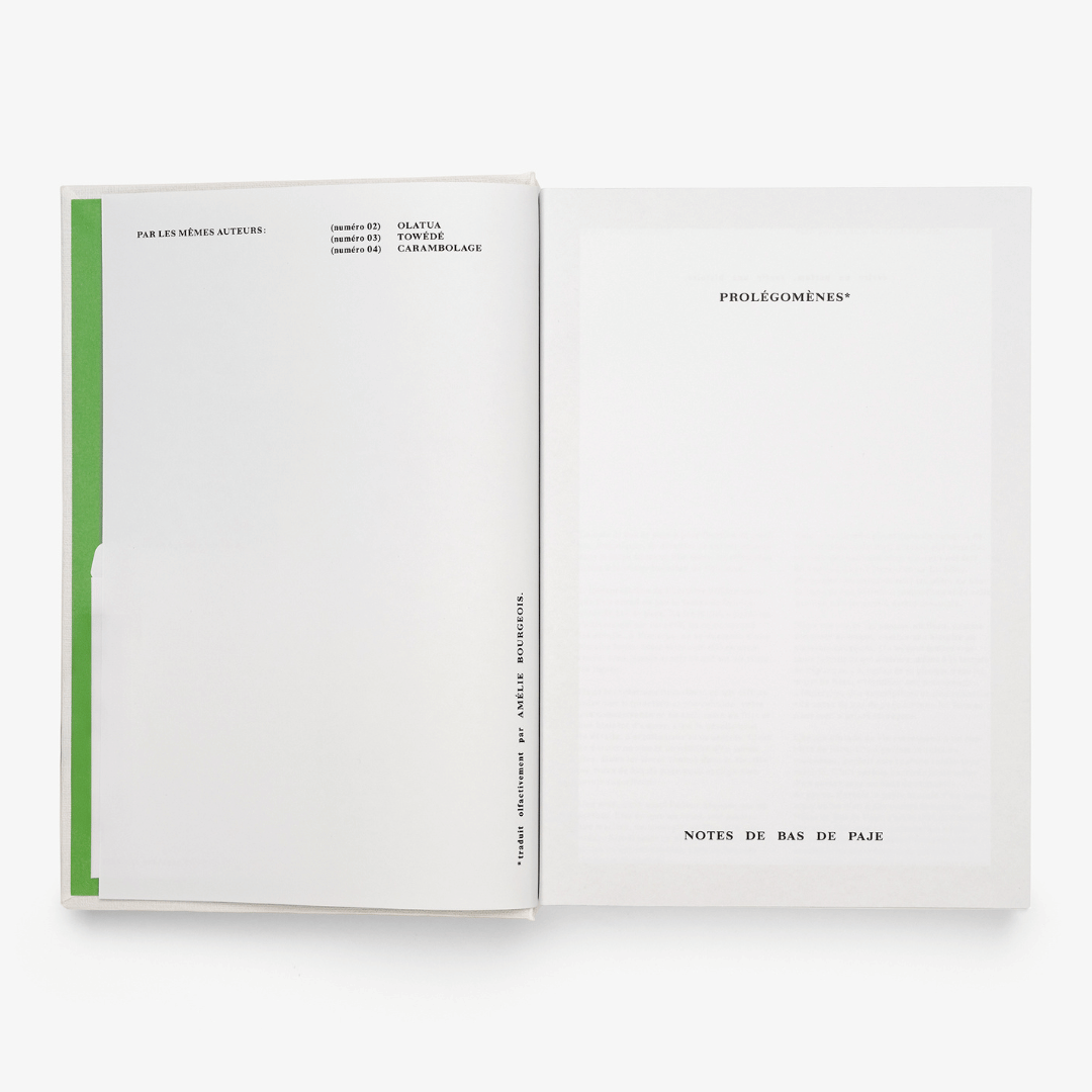 NOTES DE BAS DE PAJE PROLEGOMENES Buch offen bei scent amor Deinem Spezialisten für feinste Nischenparfums