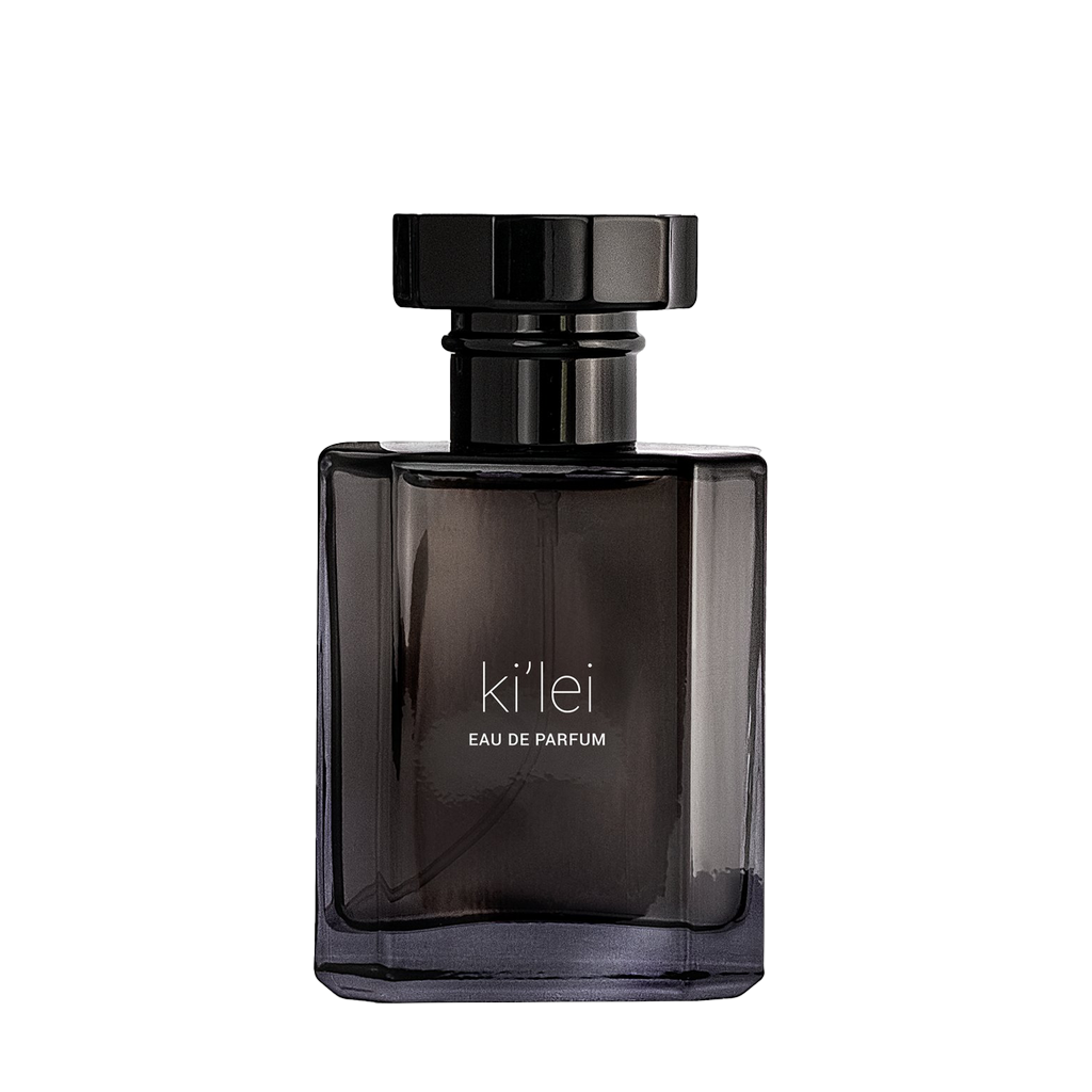 Ein Hauch Luxus: ki'lei Eau de Parfum Flakon von Source Adage, freigestellt für scent amor