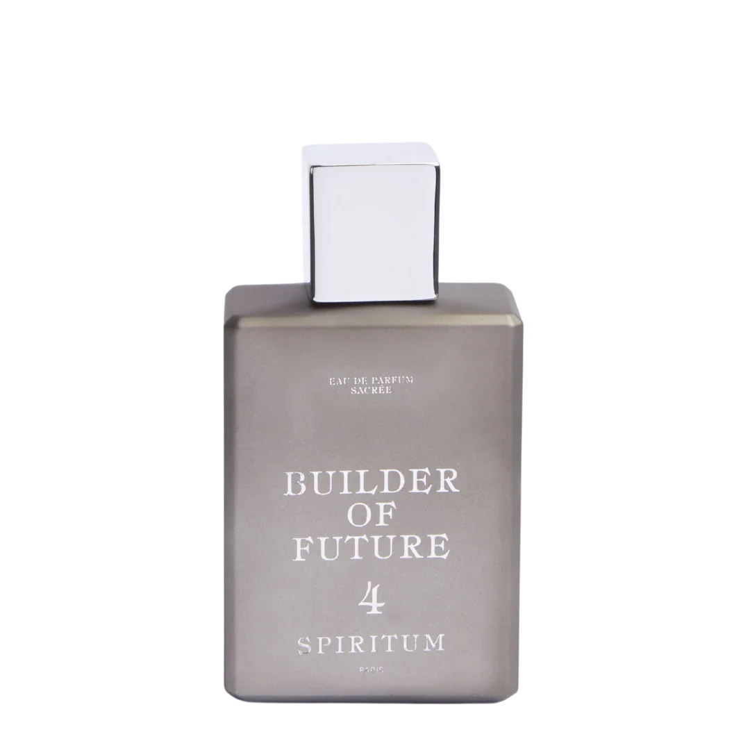Freigestellter Flakon von Spiritum Paris BUILDER OF FUTURE Eau de Parfum – wie ein leuchtendes Symbol für Aufbruch und neue Wege – jetzt bei scent amor entdecken