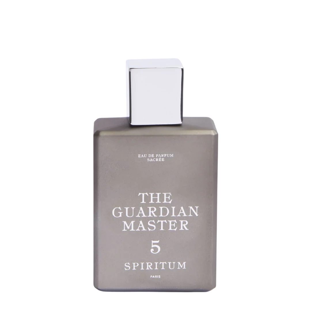 Freigestellter Flakon von Spiritum Paris THE GUARDIAN MASTER Eau de Parfum – ein Duft der die Aura von Kraft und Eleganz verströmt – jetzt bei scent amor entdecken