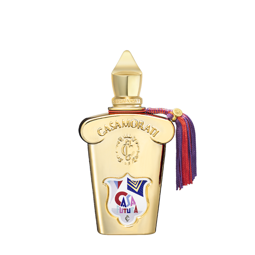 Freigestellter Flakon von Xerjoff Casa Futura Eau de Parfum – ein eleganter Nischenduft aus der Casamorati-Kollektion, mit kunstvoller Duftkomposition, jetzt bei scent amor entdecken