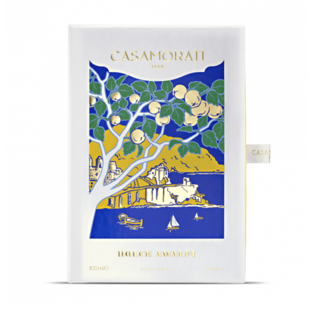 Die geschlossene Box von Xerjoff Dolce Amalfi Eau de Parfum – mediterraner Nischenduft mit nostalgischer Aura, exklusiv bei scent amor entdecken