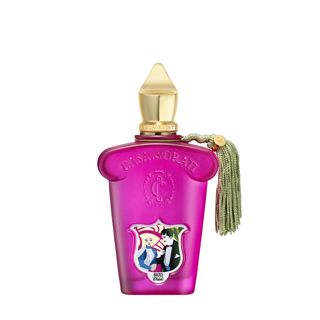Freigestellter Flakon von Xerjoff Gran Ballo Eau de Parfum – opulenter Nischenduft aus der Casamorati-Kollektion, mit fruchtig-floraler Duftkomposition, jetzt bei scent amor entdecken