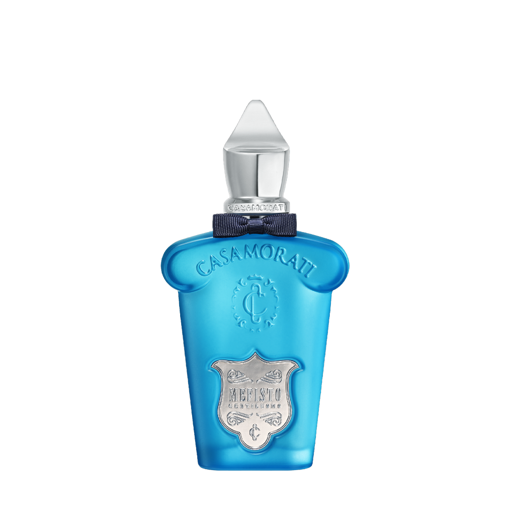 Freigestellter Flakon von Xerjoff Mefisto Gentiluomo Eau de Parfum – ein stilvoller, frischer Nischenduft aus der Casamorati-Kollektion, mit edler Duftkomposition, jetzt bei scent amor entdecken
