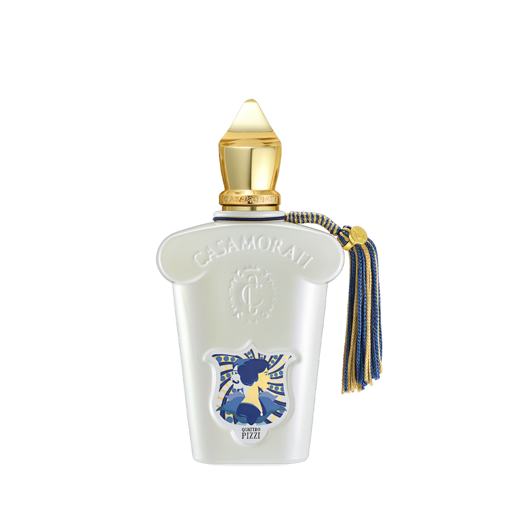 Freigestellter Flakon von Xerjoff Quattro Pizzi Eau de Parfum – luxuriöser Nischenduft aus der Casamorati-Kollektion, mit opulenter Duftkomposition, jetzt bei scent amor erleben