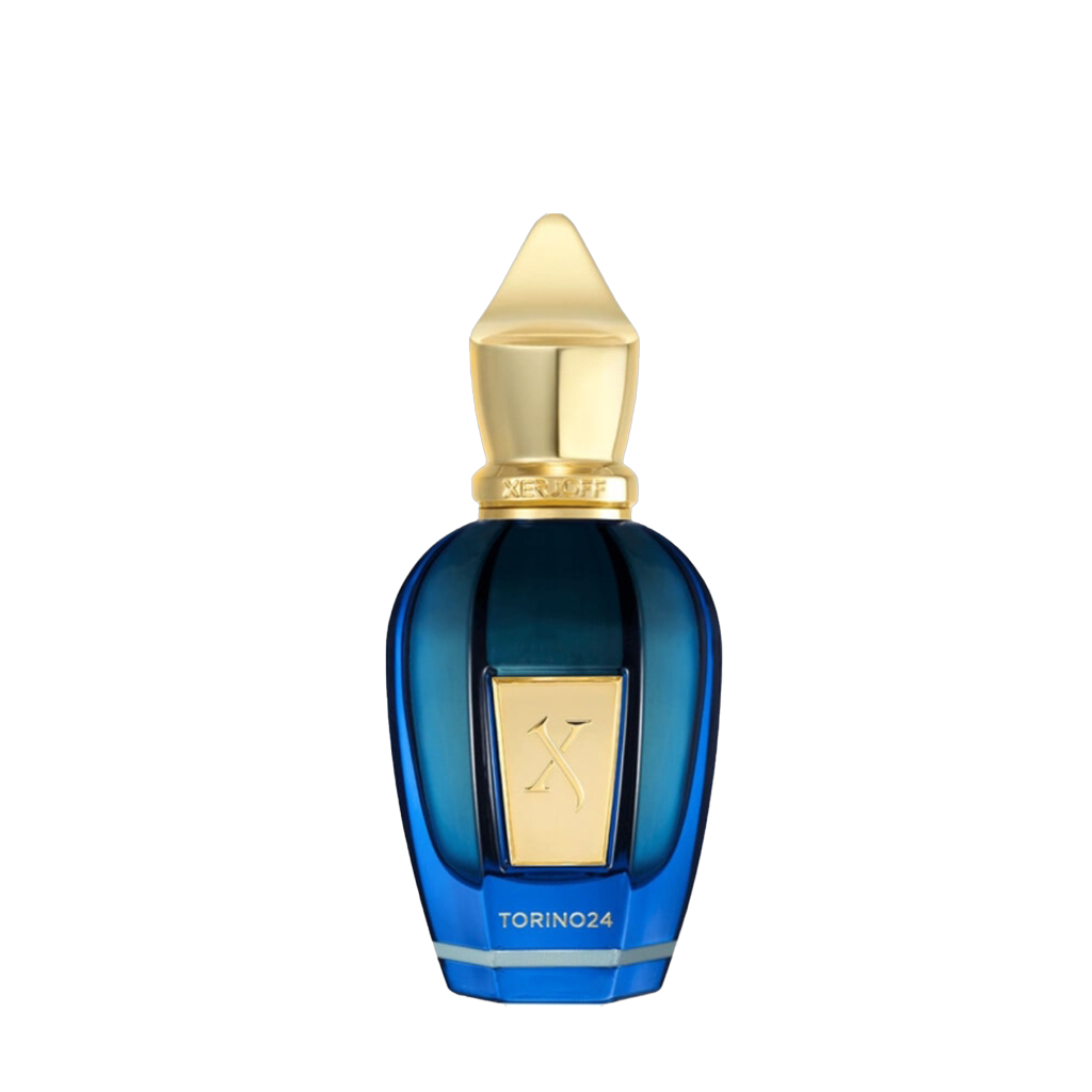 Freigestellter Flakon von Xerjoff TORINO 24 Eau de Parfum - luxuriöser Nischenduft mit faszinierender Duftkomposition, jetzt bei scent amor entdecken