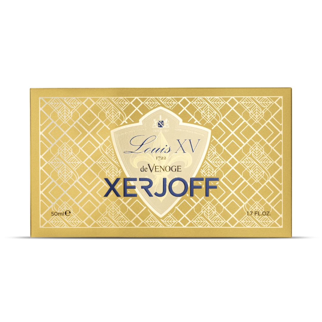 Außenansicht der luxuriösen Verpackung von Xerjoff Louis XV 1722 Eau de Parfum - kunstvoll inszenierter Nischenduft jetzt bei scent amor entdecken