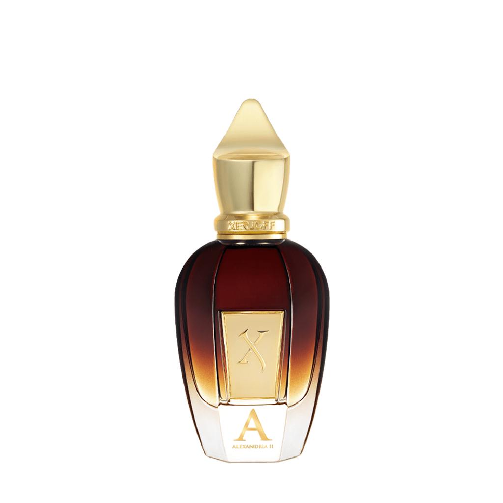 Freigestellter Flakon von Xerjoff Alexandria II Eau de Parfum – ein edler Nischenduft mit majestätischer Oud-Komposition aus der Oud Stars-Kollektion, jetzt bei scent amor entdecken