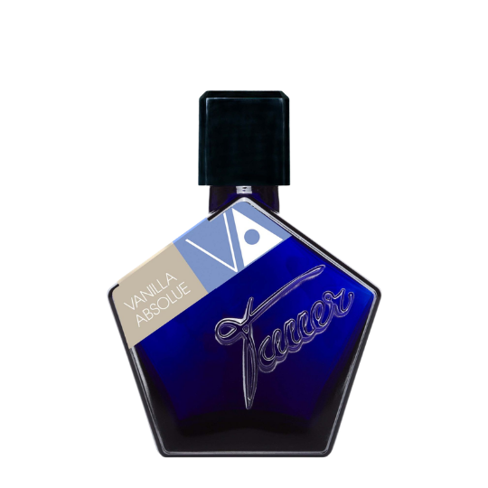 Andy Tauer Vanilla Absolue Eau de Parfum, ikonischer tiefblauer Flakon mit cremefarbenem Label und elegantem Design, erhältlich bei scent amor.
