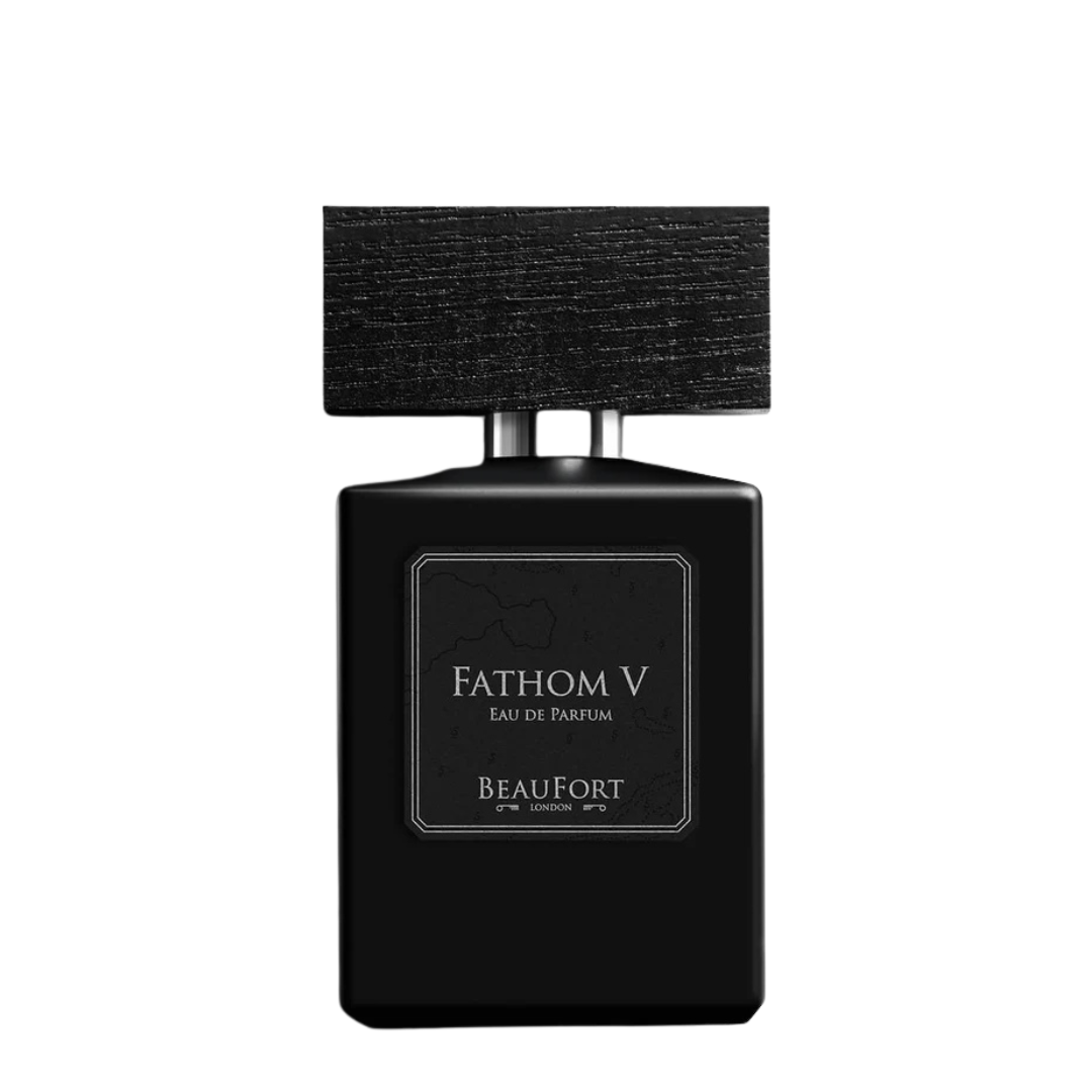 Flakon von BeauFort London Fathom V Eau de Parfum, dunkler Duftflakon mit maritimer Eleganz, erhältlich bei scent amor