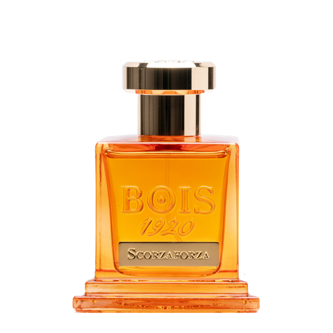 Bois 1920 Scorzaforza Parfum, freigestellter Flakon, zitrisch-würziger Duft voller Energie und italienischer Eleganz, erhältlich bei scent amor
