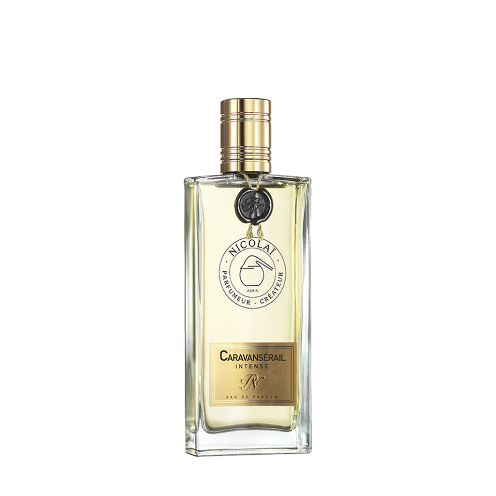 Nicolaï CARAVANSÉRAIL INTENSE Eau de Parfum Flakon freigestellt frontal scent amor