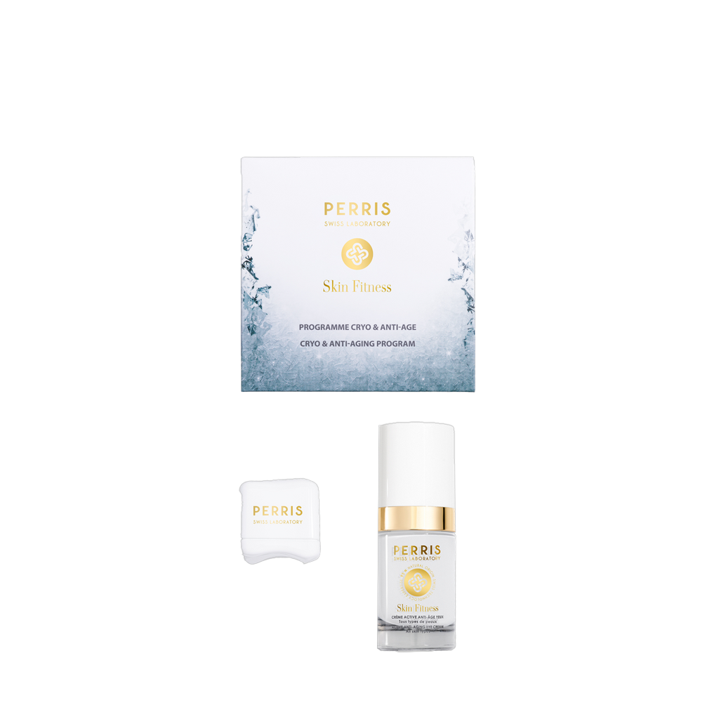 Skin Fitness ACTIVE ANTI-AGING EYE CREAM + KRYO WÜRFEL Kit