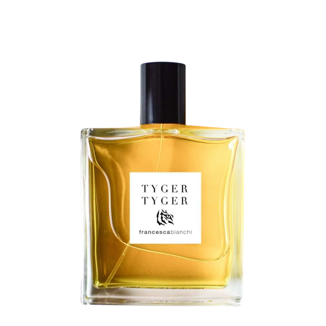 Freigestellter Flakon von Francesca Bianchi Tyger Tyger Extrait de Parfum – jetzt bei scent amor entdecken
