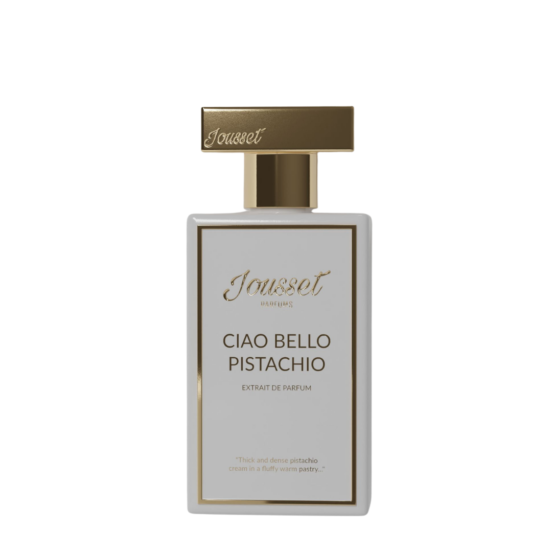 Freigestellter Flakon von Jousset Parfums Cio Bello Pistachio Eau de Parfum – gourmandiger Nischenduft mit süßer Raffinesse bei scent amor entdecken
