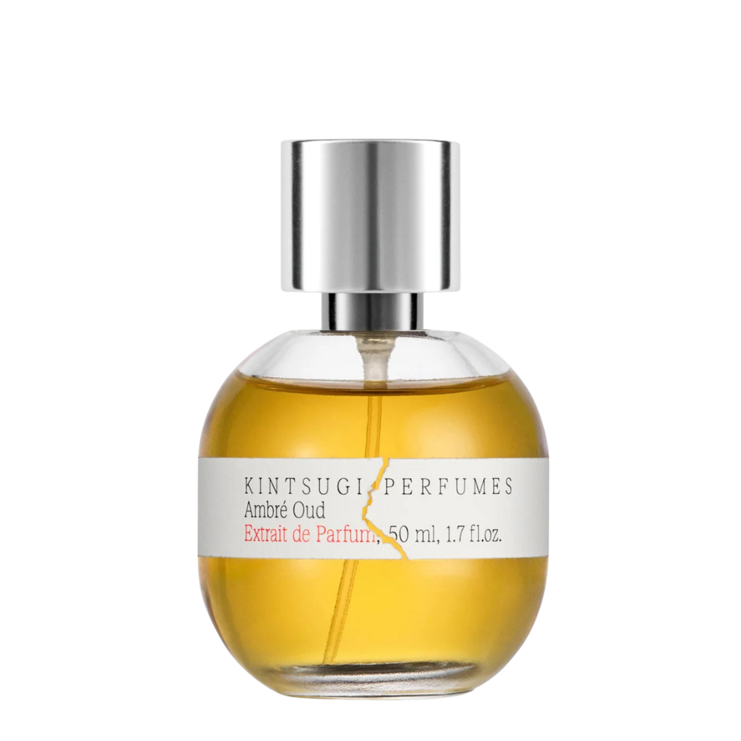 Kintsugi Perfumes Ambré Oud Extrait de Parfum, intensiver Oud-Duft mit warmer amberner Tiefe, luxuriös und kraftvoll, erhältlich bei scent amor.