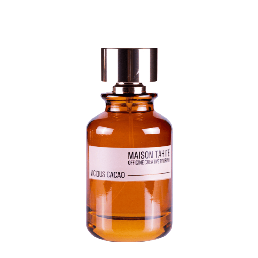 Freigestellter Flakon von Maison Tahité Vicious Cacao Eau de Parfum – intensiver Nischenduft mit dunkler, verführerischer Kakaonote bei scent amor entdecken