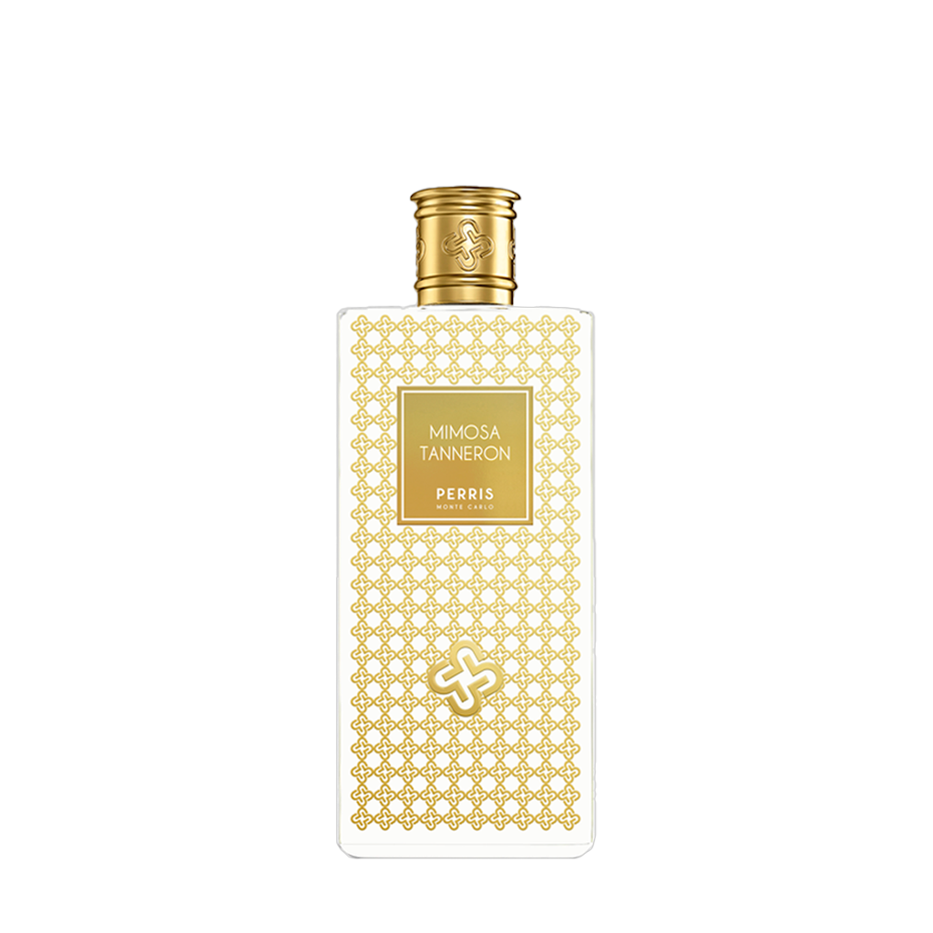 Perris Monte Carlo MIMOSA TANNERON Eau de Parfum Flakon freigestellt frontal