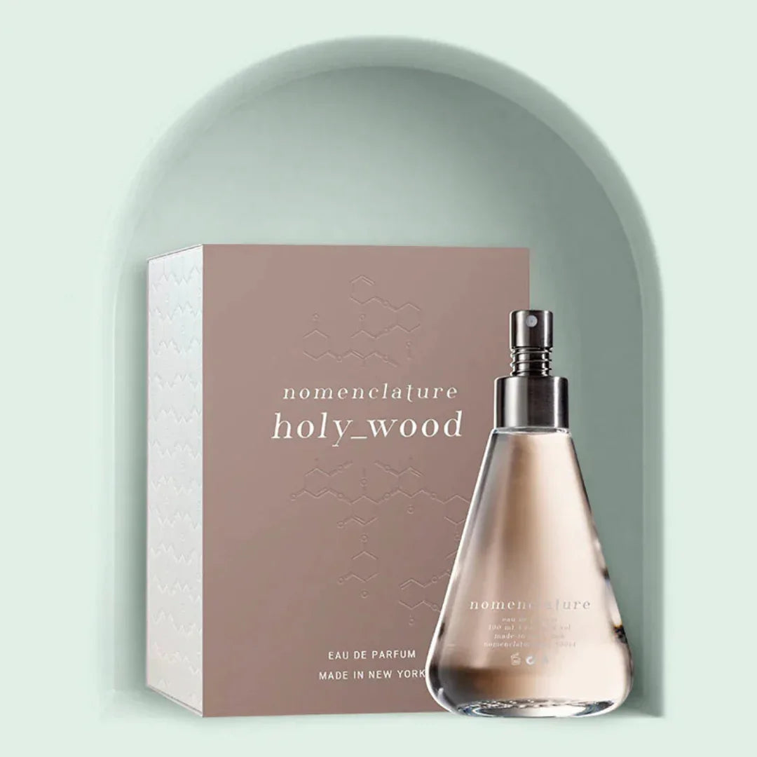 nomenclature HOLY_WOOD – nachhaltiger Moschusduft mit Rose und Wildleder jetzt stilvoll bei scent amor entdecken