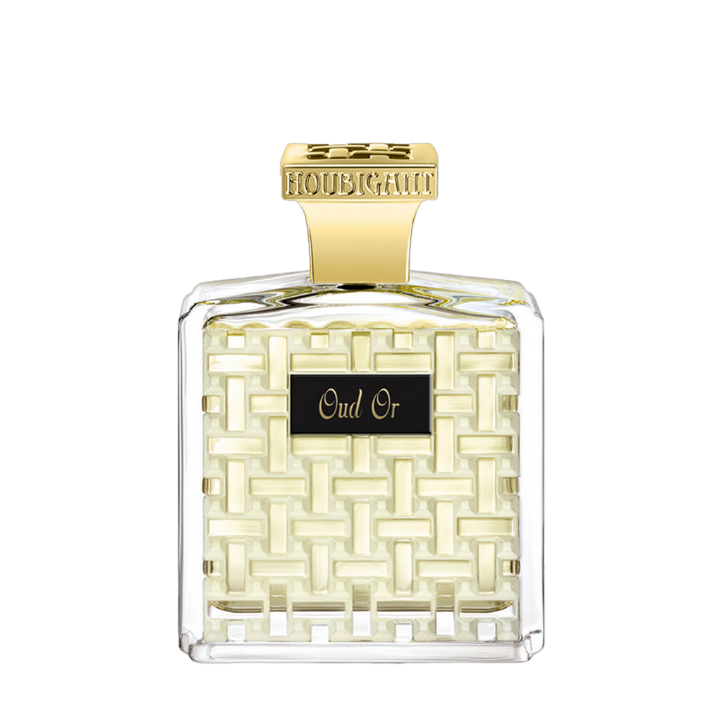 Houbigant Paris OUD OR Eau de Parfum Flakon freigestellt frontal scent amor