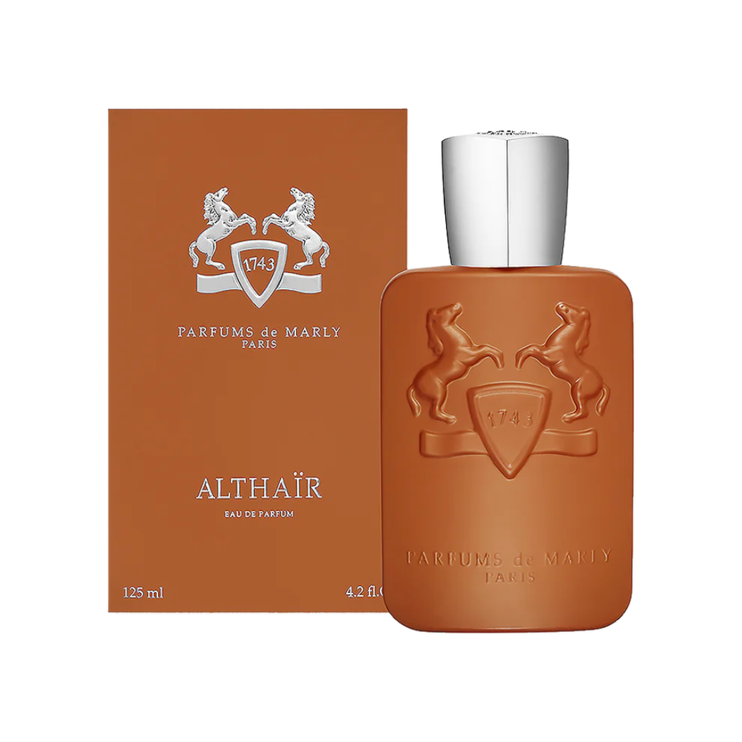 Flakon mit Verpackung: "ALTHAÏR Eau de Parfum – edle Duftkunst bei scent amor erleben