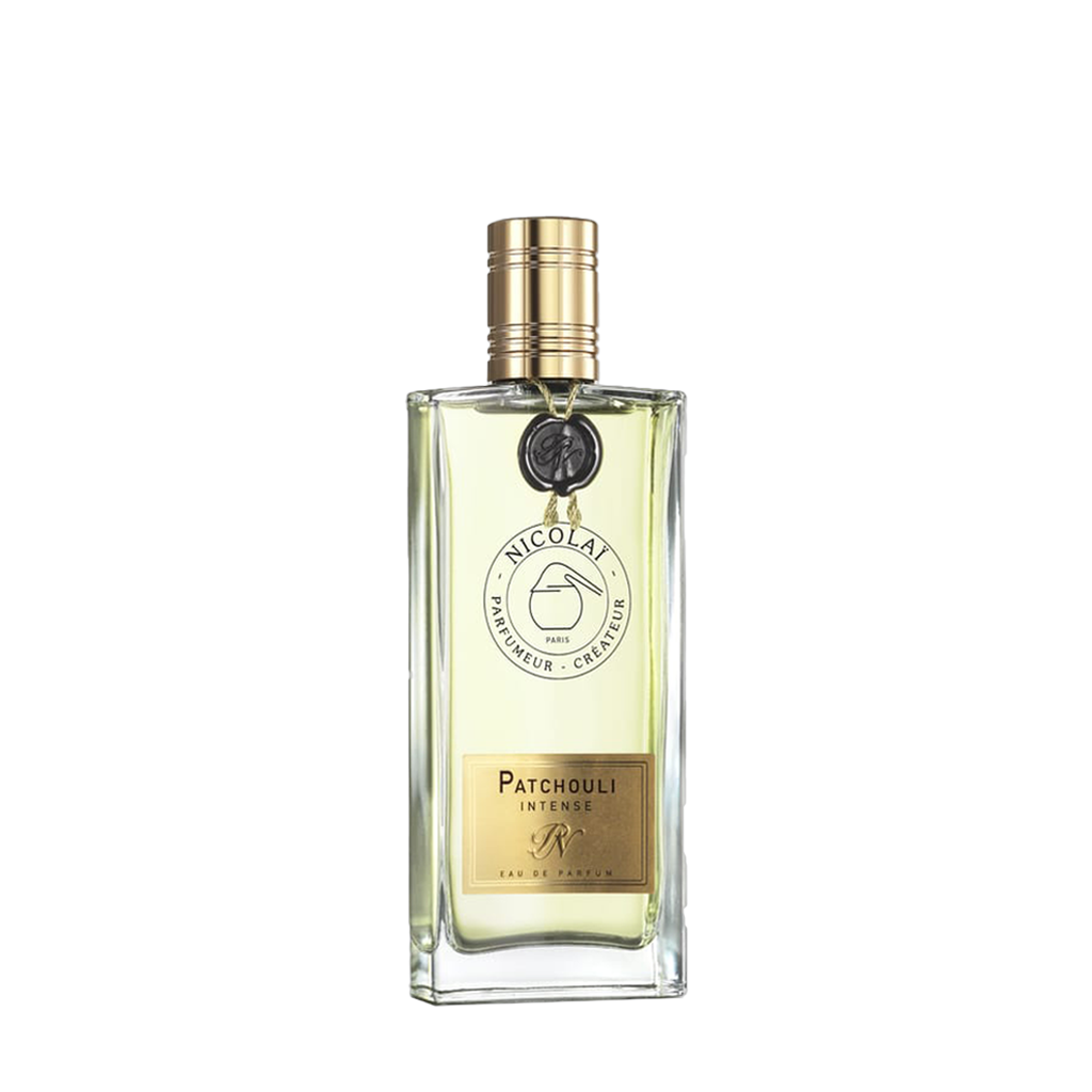 Nicolaï PATCHOULI INTENSE Eau de Parfum Flakon freigestellt frontal scent amor
