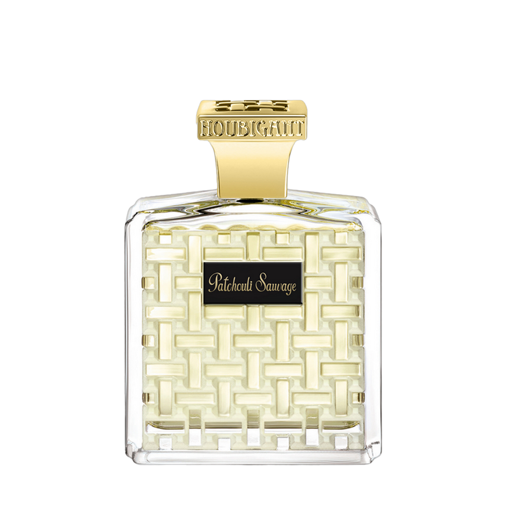 Houbigant Paris PATCHOULI SAUVAGE Eau de Parfum Flakon freigestellt frontal scent amor