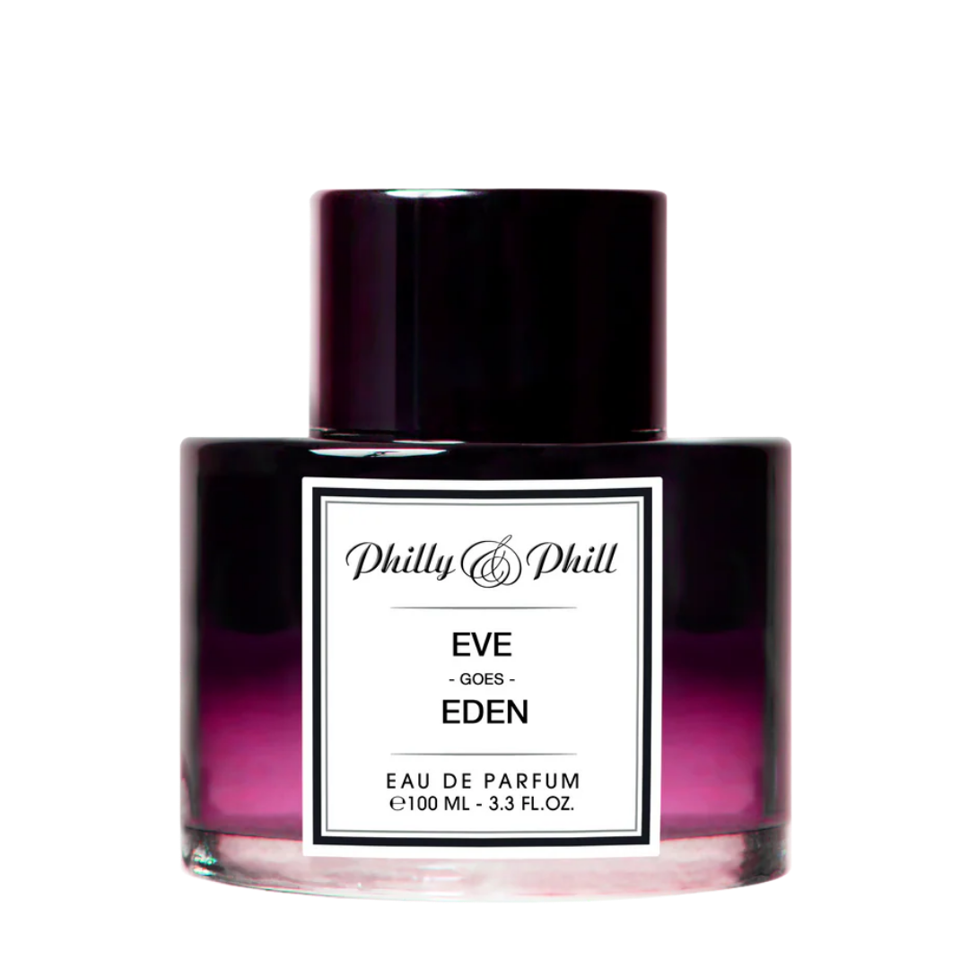 Philly & Phill Eve Goes Eden Eau de Parfum, freigestellter Flakon, femininer Duft mit verführerischer Frische und eleganter Sinnlichkeit, erhältlich bei scent amor