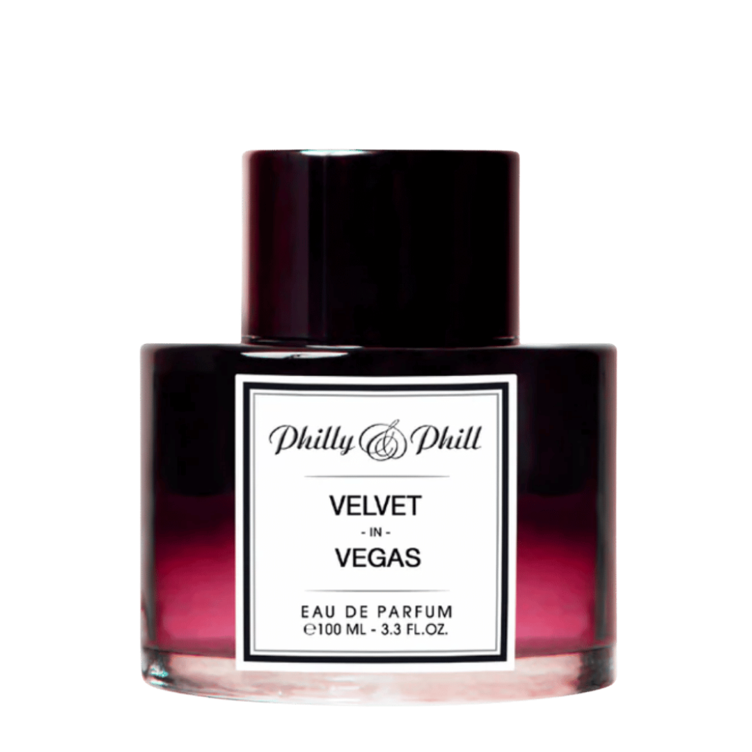 Philly & Phill Velvet in Vegas Eau de Parfum, freigestellter Flakon, luxuriöser Duft voller Sinnlichkeit und Eleganz, erhältlich bei scent amor
