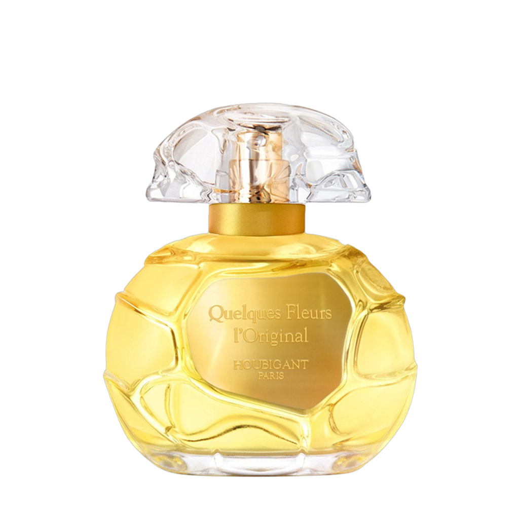 Houbigant Paris QUELQUES FLEURS L'ORIGINAL Eau de Parfum Extrême Flakon freigestellt frontal scent amor