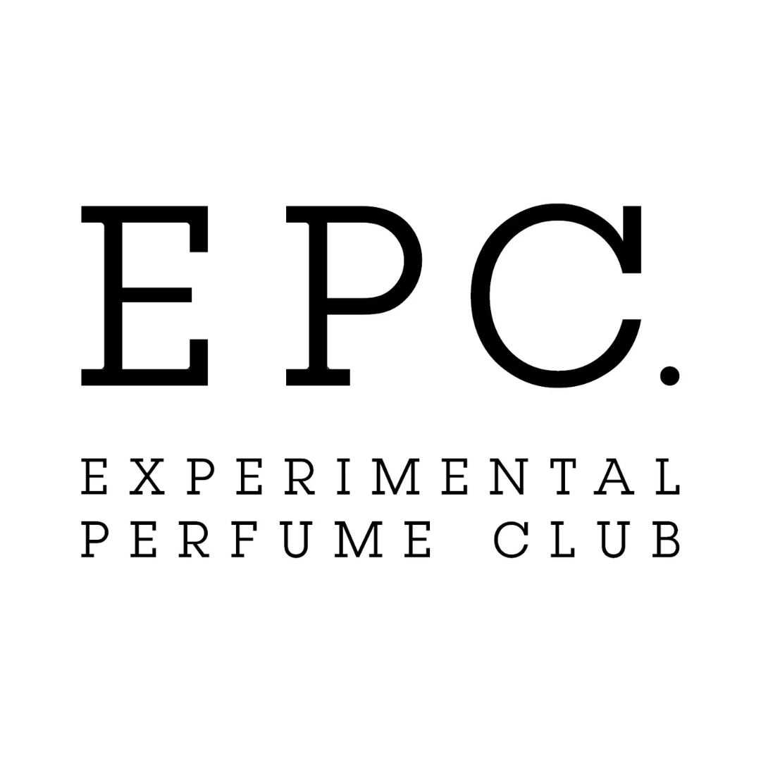 EPC. Logo des Experimental Perfume Club in fetter schwarzer Schrift auf weißem Hintergrund.